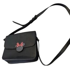 Disney Minnie Mouse Crossbody Black Satchel